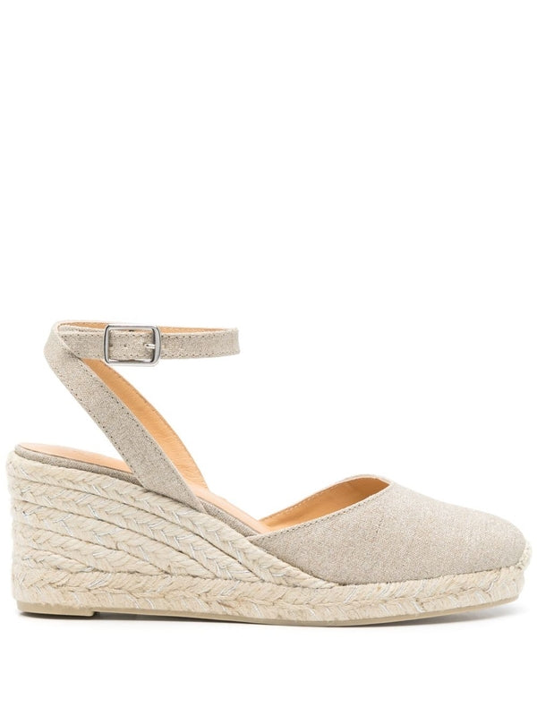 Castaner Beige Wedge Sandals