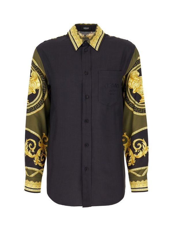 Sleeve Barocco Printing Shirt