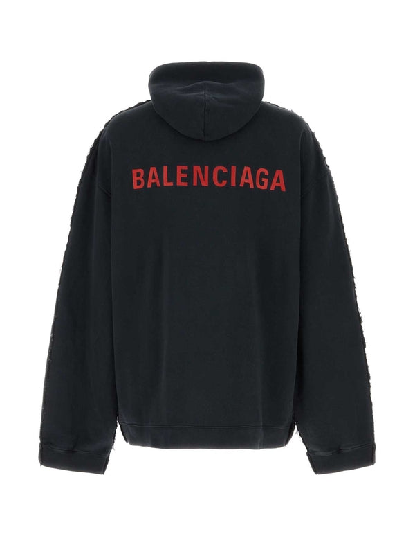 Back Logo Hood Trucker Jacket