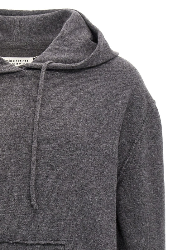 Wool Cashmere Knit Hoodie