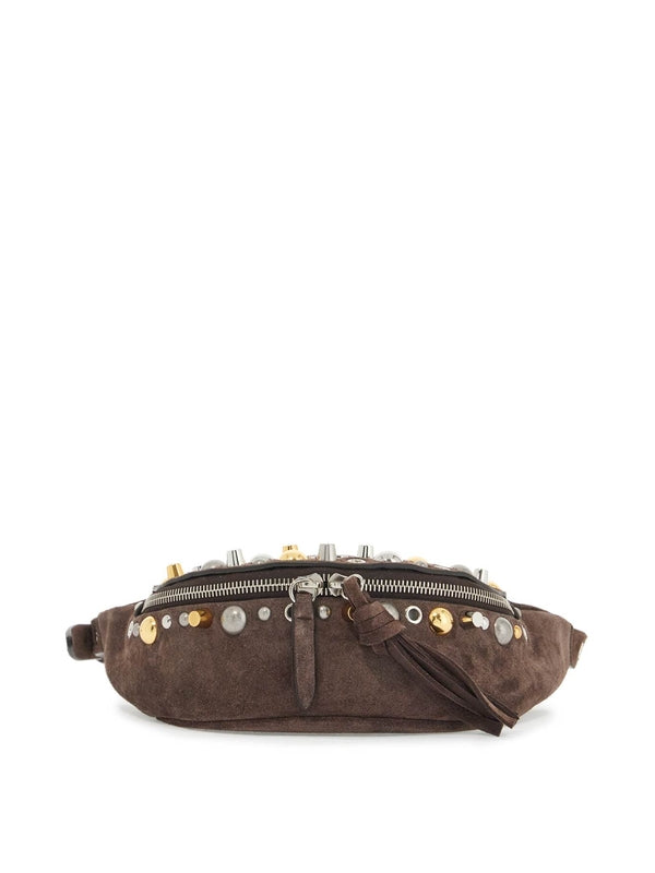 Nellcote Studded Suede Leather Belt Bag