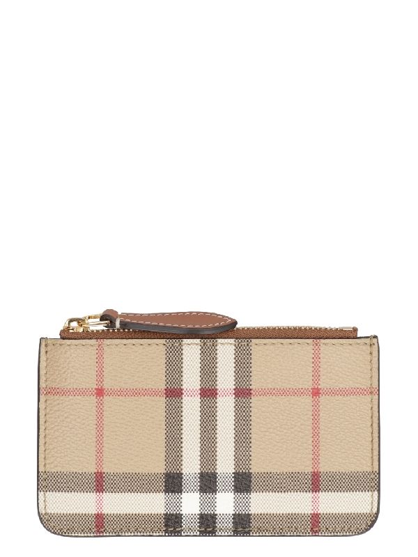 Vintage Check Coin Wallet