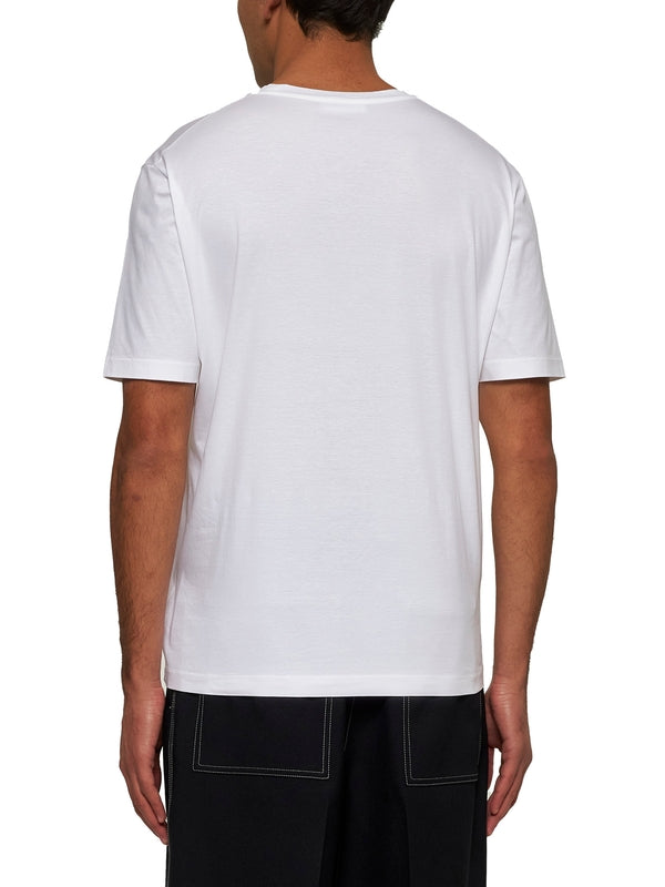 White Cotton Short Sleeve T-Shirt