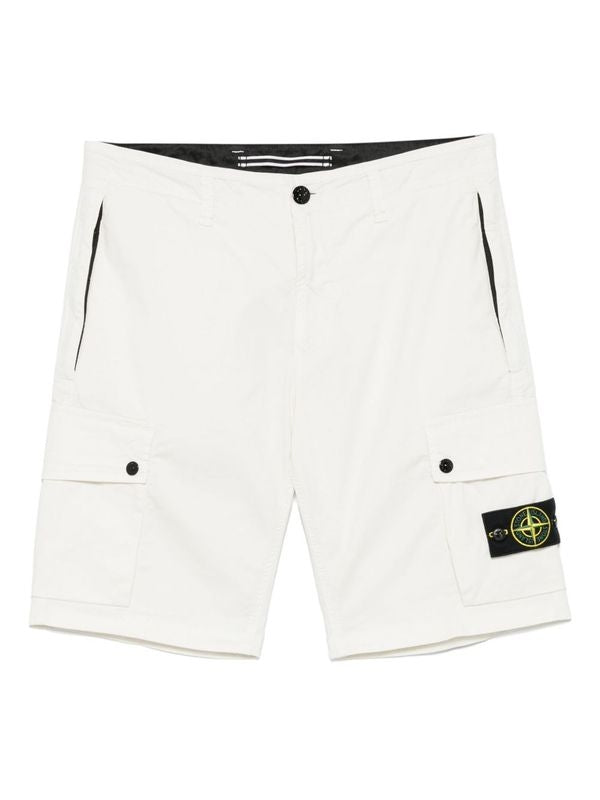 Wappen Patch Cotton Cargo Shorts