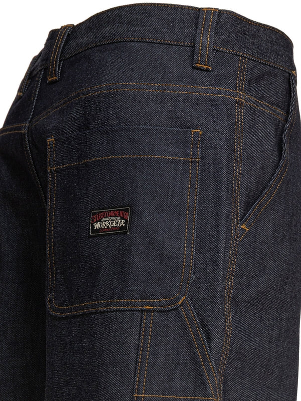 Back Logo Patch Denim Pants