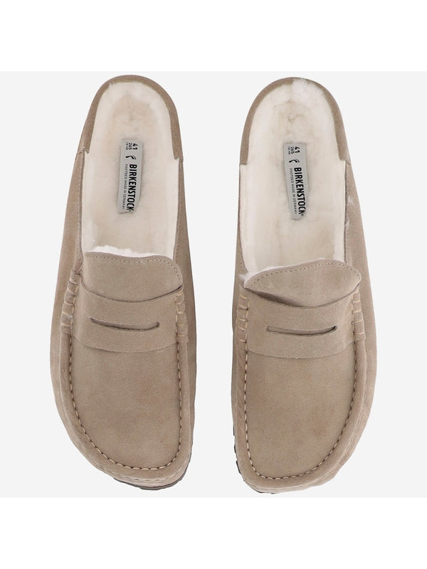 Naples Shearling Suede Loafers