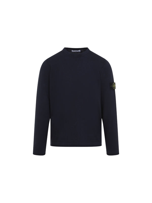 Wappen Patch Crewneck Cotton Blend Knit