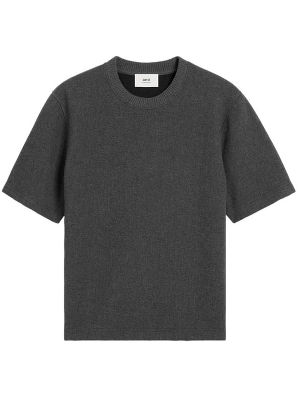 Wool Blend Short-Sleeve T-Shirt