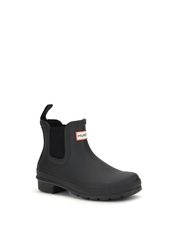 Hunter Black Chelsea Boots