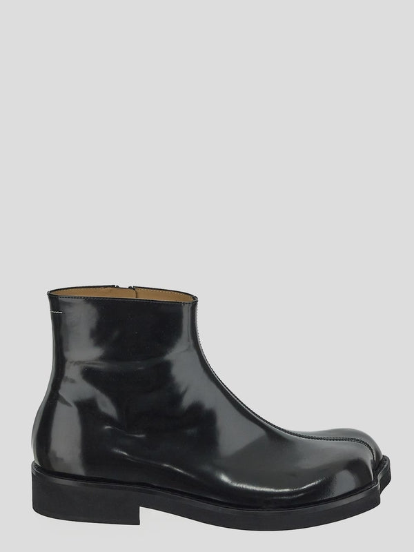 Trunk Leather Ankle Boots