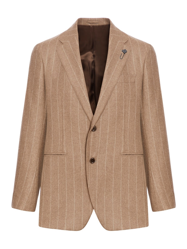 Boutonniere Pinstripe Cashmere
  Single Jacket
