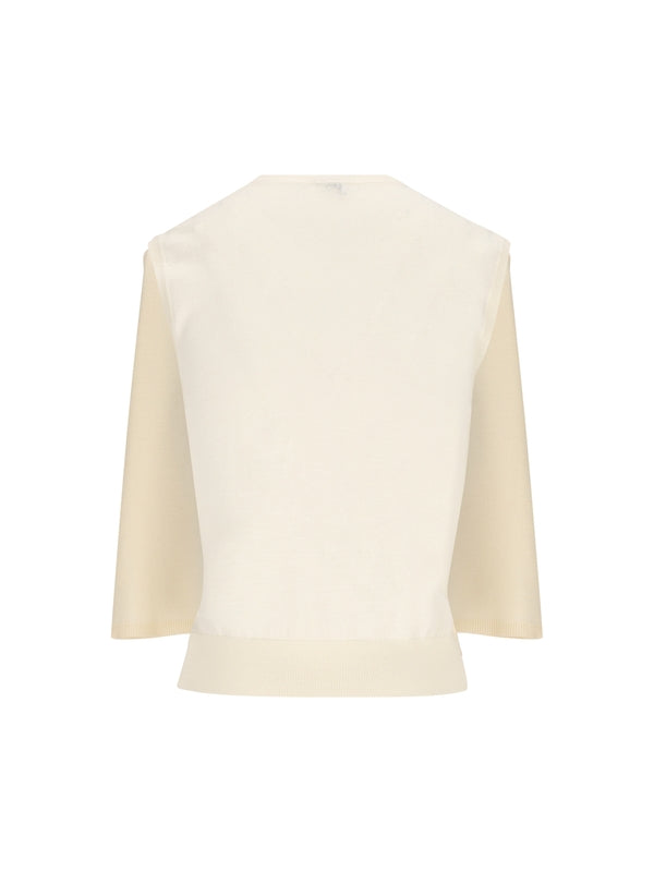 Anagram Logo Embroidered Wool Sleeveless
  Knit