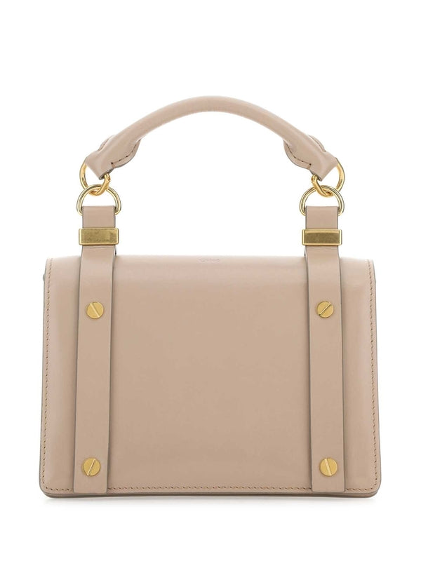 Aura Leather Small Tote Bag