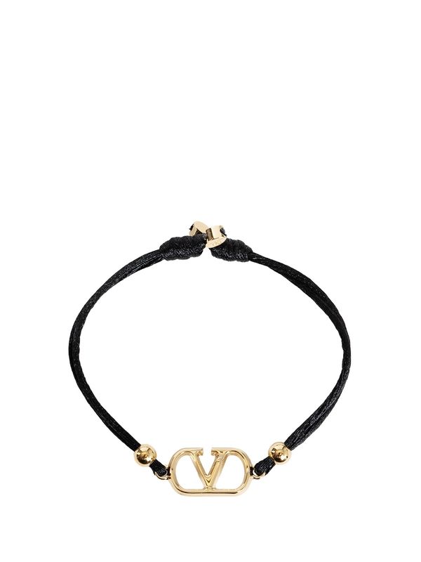 V Logo Embellished Bracelet