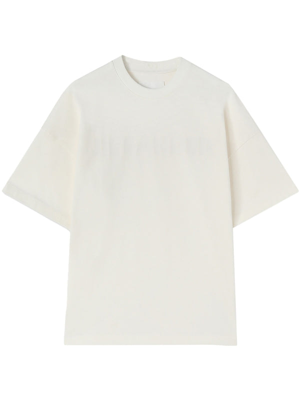 White Cotton Short Sleeve T-Shirt