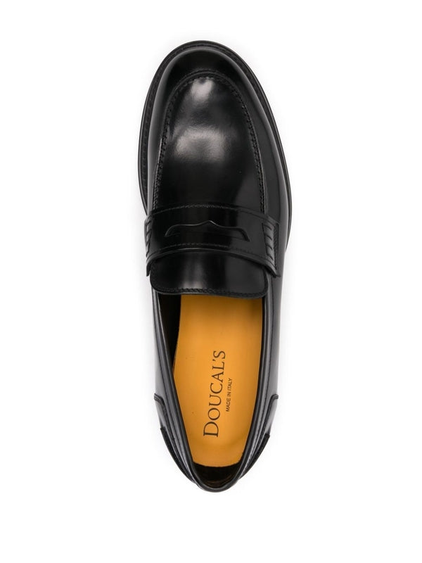 Black Leather Loafers