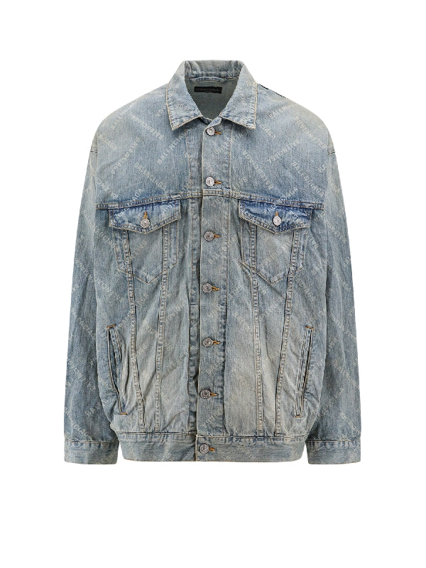 Bal Diagonal Logo Denim Jacket