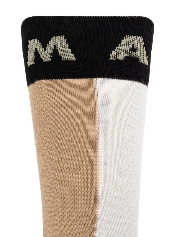 Logo Jacquard Color Block Socks