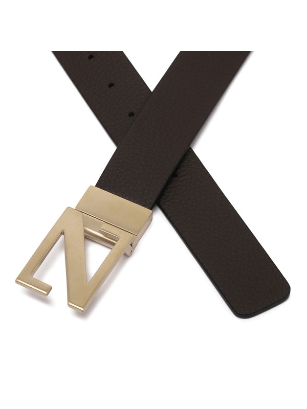 Z Zegna Brown Leather Belts