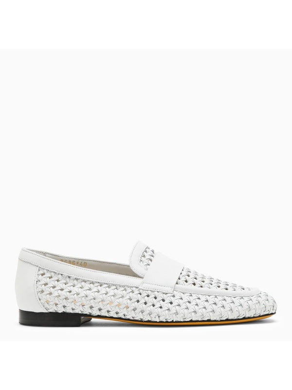 Woven Leather Loafers