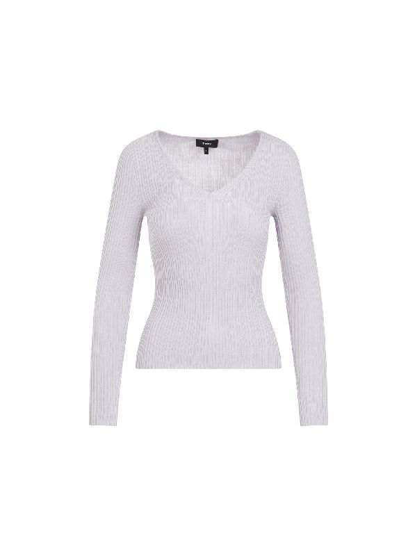 Wool Blend V-Neck Knit