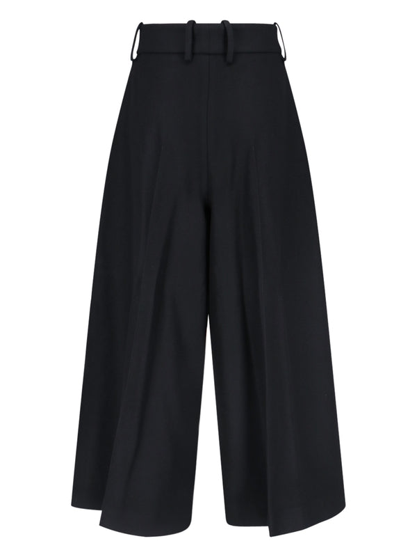 Wool Cashmere Wide Pants