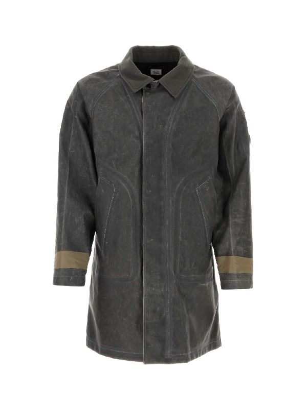 Toob Lens Patch Cotton Long Coat