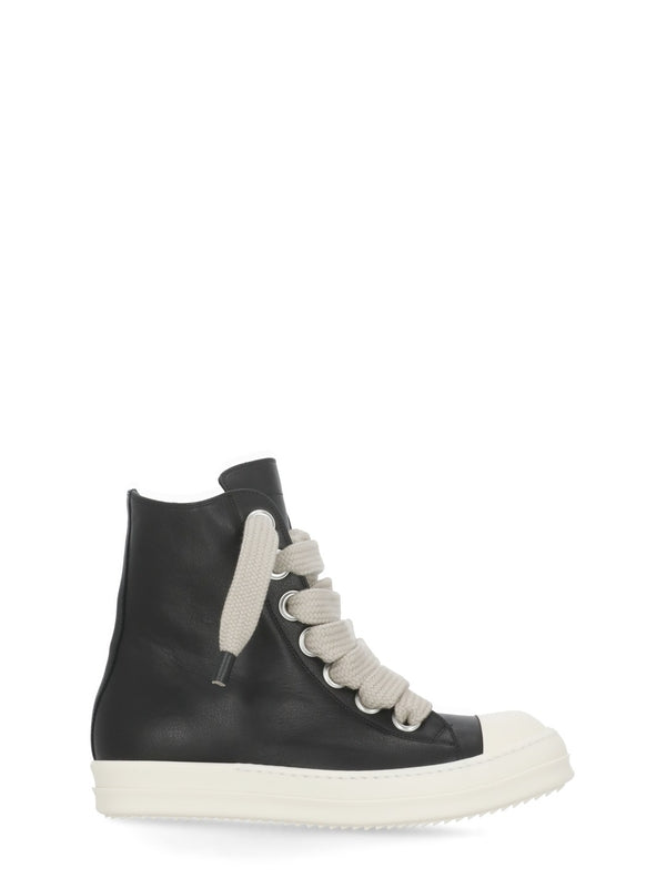 Rick Owens Black High Top Sneakers