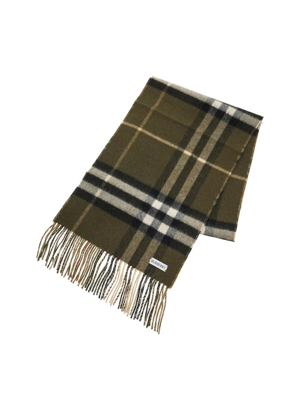 BURBERRY - Check Reversible Cashmere
  Muffler - Jente