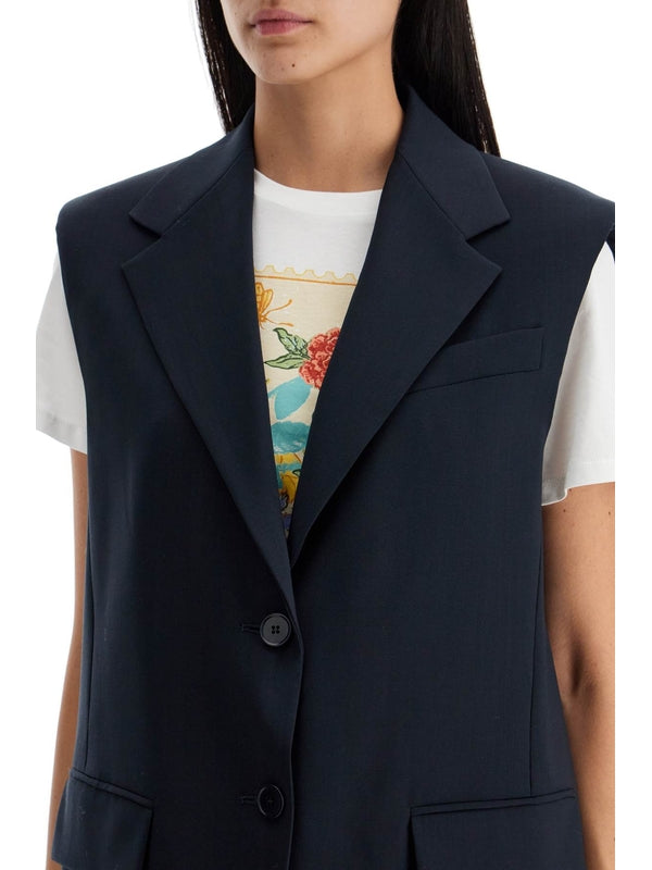 Donna Wool Tailored Vest