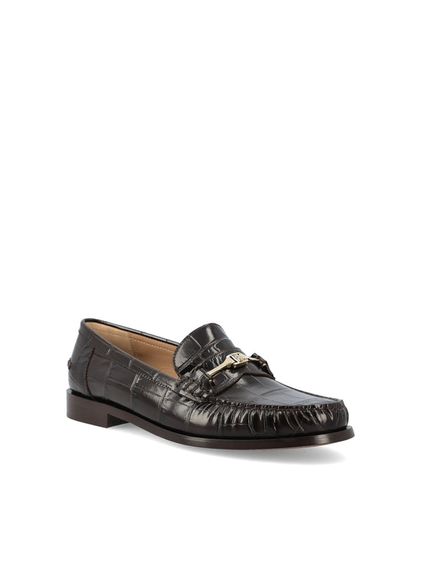 Vara Chain Leather Loafers