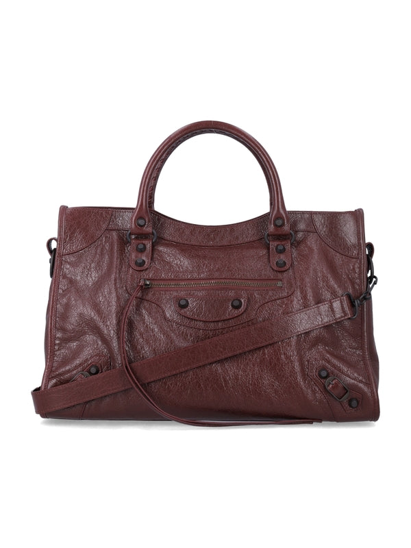 Balenciaga Burgundy Tote Bags