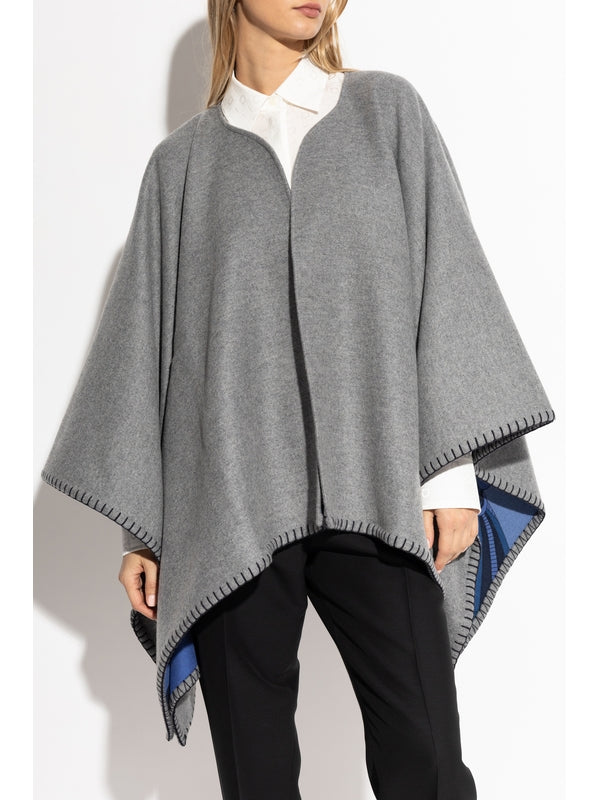 Reversible Cashmere Wool Cape