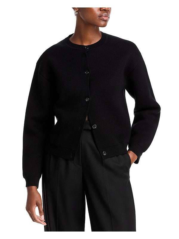 Crewneck Cotton Cardigan