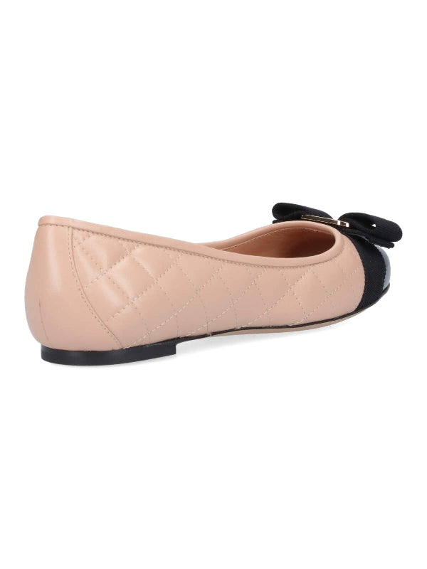 Varina Quilting Leather Flat Shoes