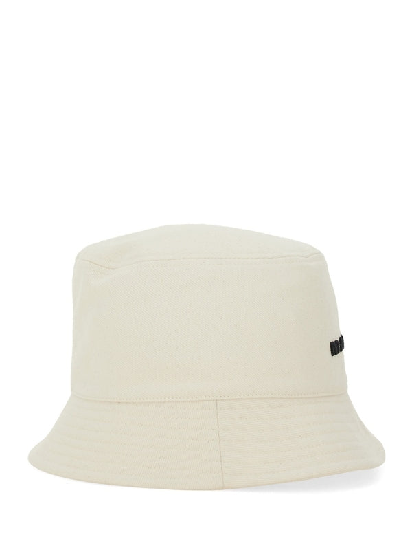 Haley Logo Embroidered Cotton Bucket Hat