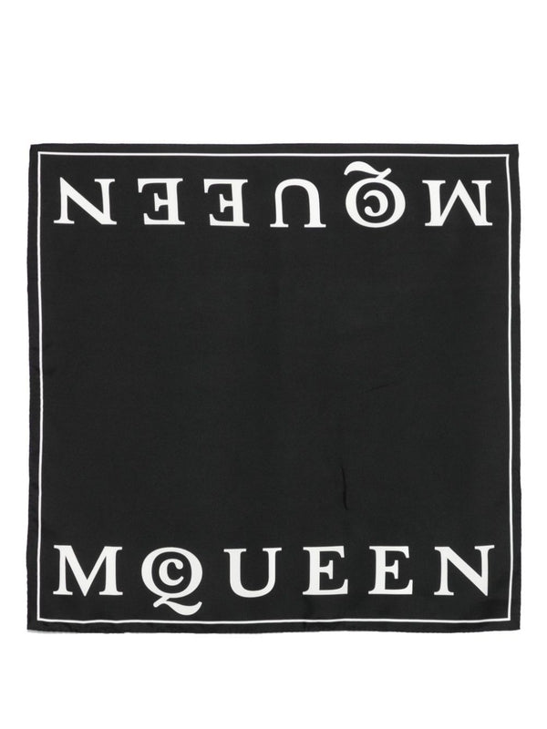 Alexander Mcqueen Black Muffler
