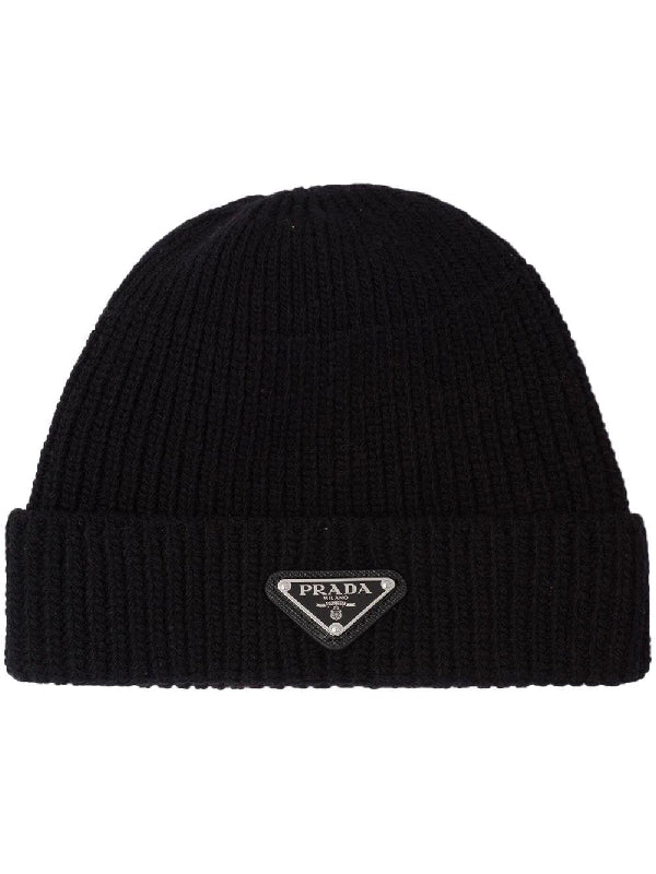 Triangle Logo Turn-Up Beanie