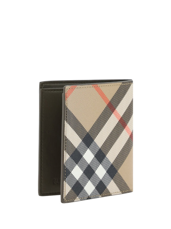 BURBERRY - Vintage Check Canvas Bifold Wallet - Jente