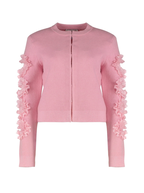 Christopher Kane Cutout Lace Detail Cardigan