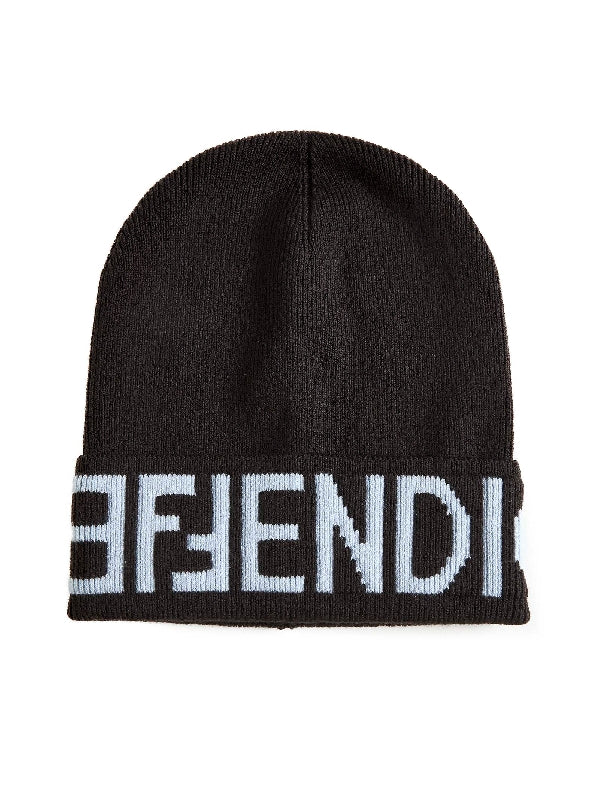 Logo Jacquard Wool Beanie