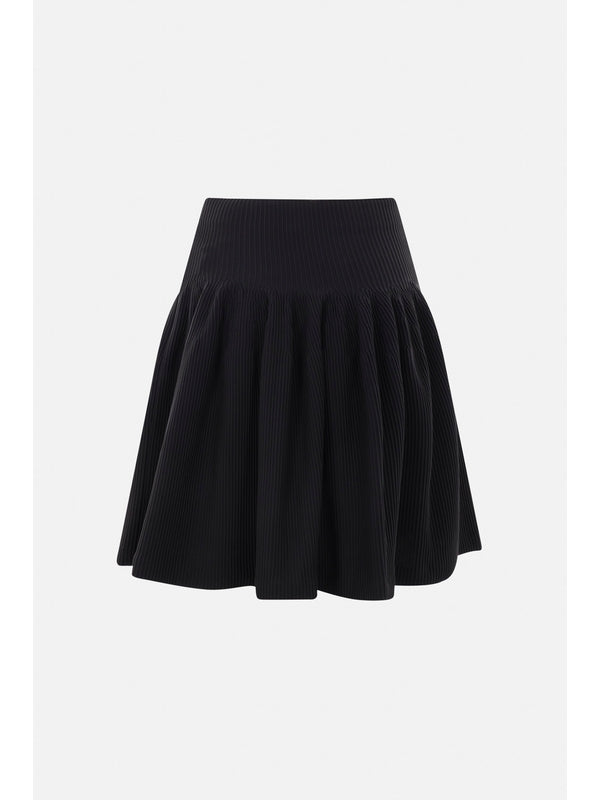 Pleats Detail Banding Skirt