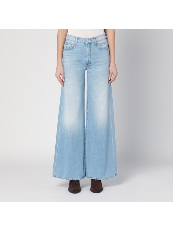 Wide Washed Denim Pants