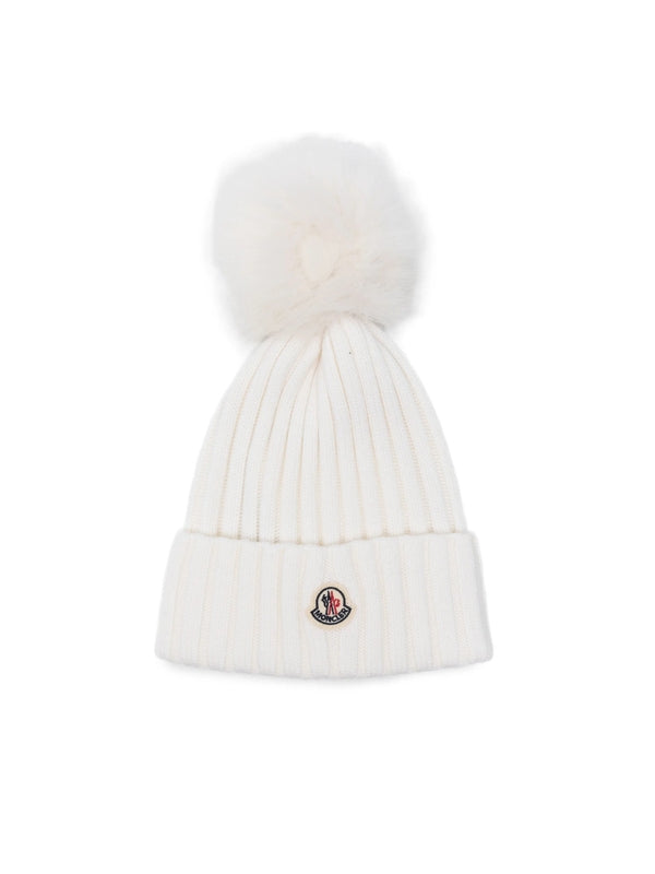 Moncler White Beanies