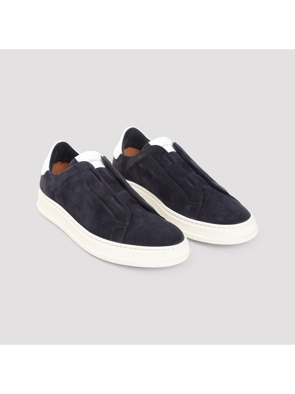 Logo Suede Sneakers