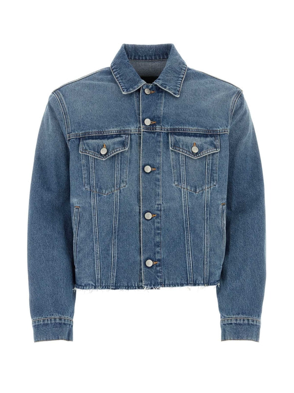 Flap Pocket Cotton Denim
  Jacket
