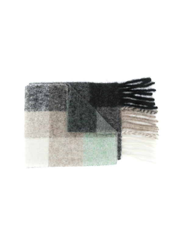 Acne Studios Black White Wool Mufflers