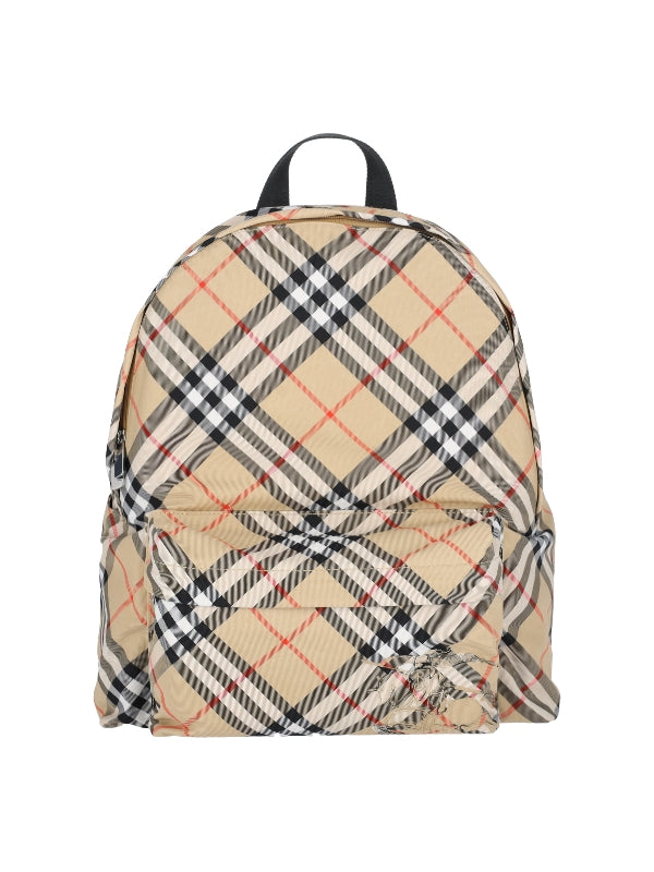 Check Pattern Pocket Backpack