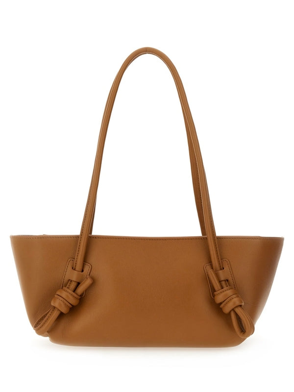 Fleca Baguette Leather Shoulder Bag