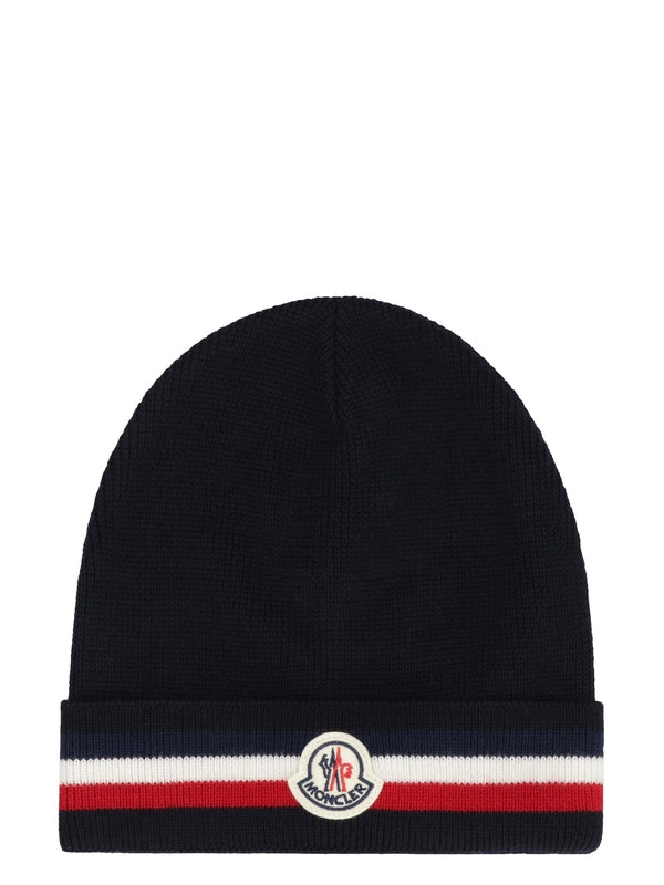 Tricolor Logo Patch Wool Beanie